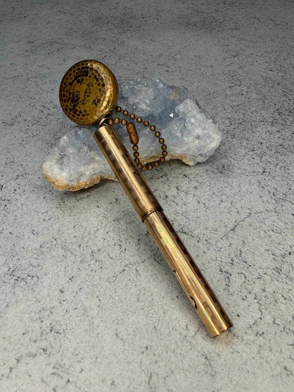 Antique Wahl 14kt Gold Filled Eversharp Pendant Fountain Pen retractable pin